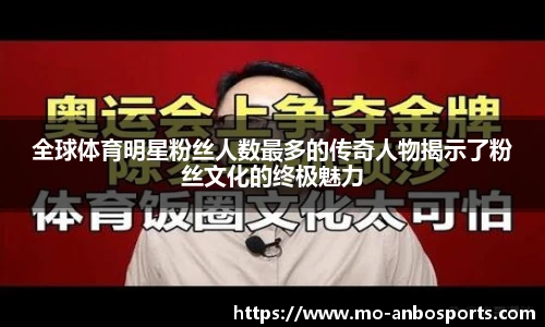 全球体育明星粉丝人数最多的传奇人物揭示了粉丝文化的终极魅力